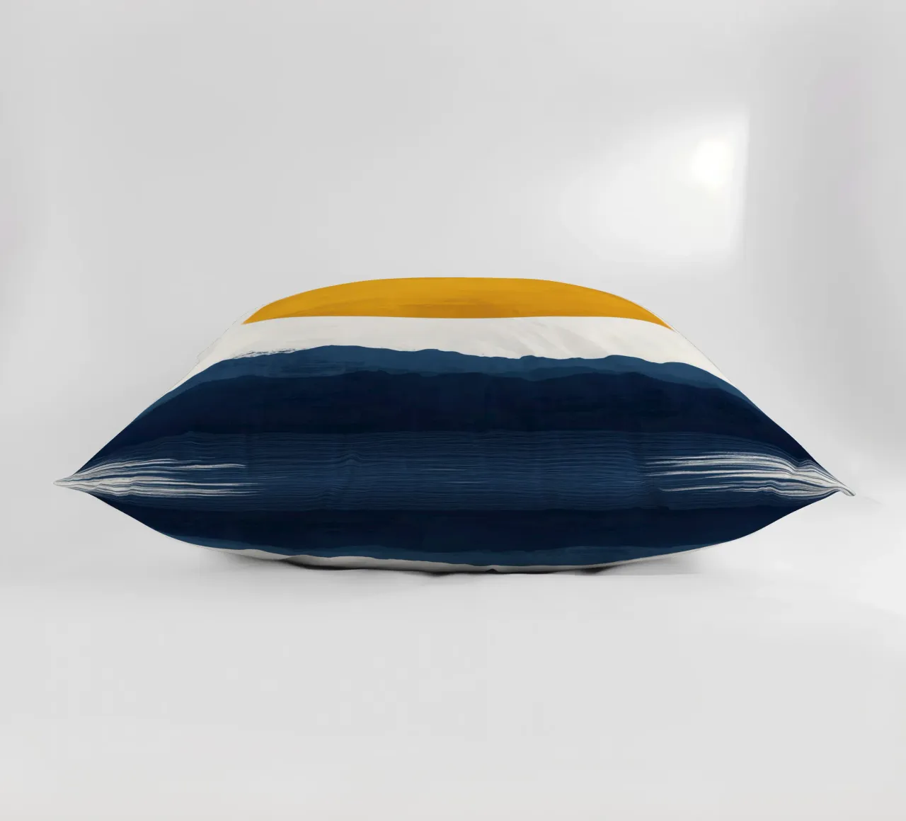 Golden Moon over Mountain Lake decorative cushion by Affiches Soleil & Déco Lumineuse – Sunny