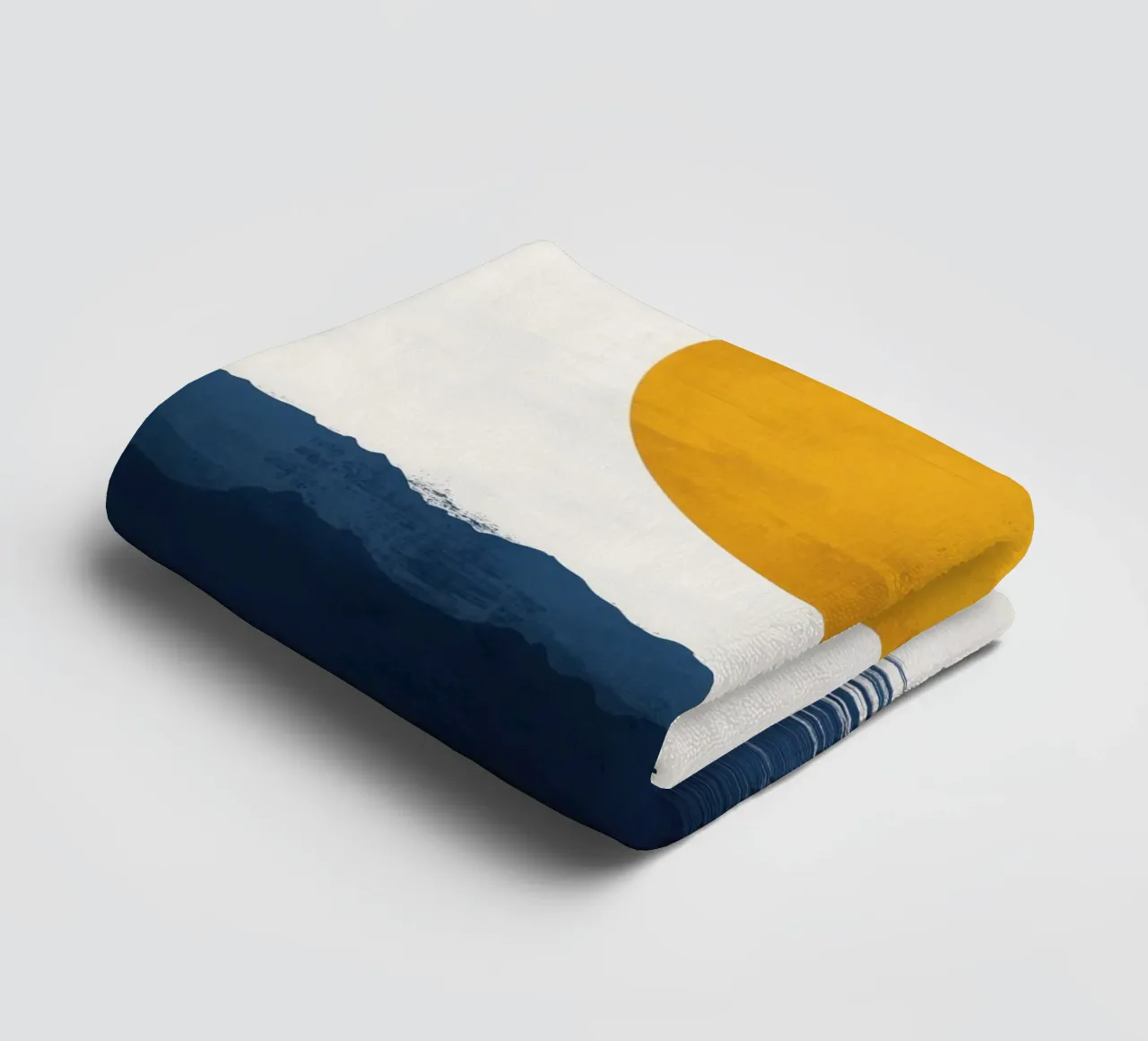 Golden Moon over Mountain Lake towel by Affiches Soleil & Déco Lumineuse – Sunny