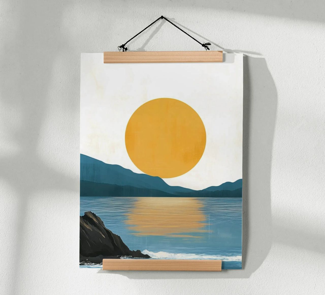 Sunset on the Rocky Coast poster by Affiches Soleil & Déco Lumineuse – Sunny