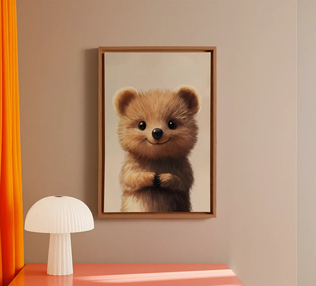HeldIn #9: Quokka tela con Cornice a cassetta da farbenhelden
