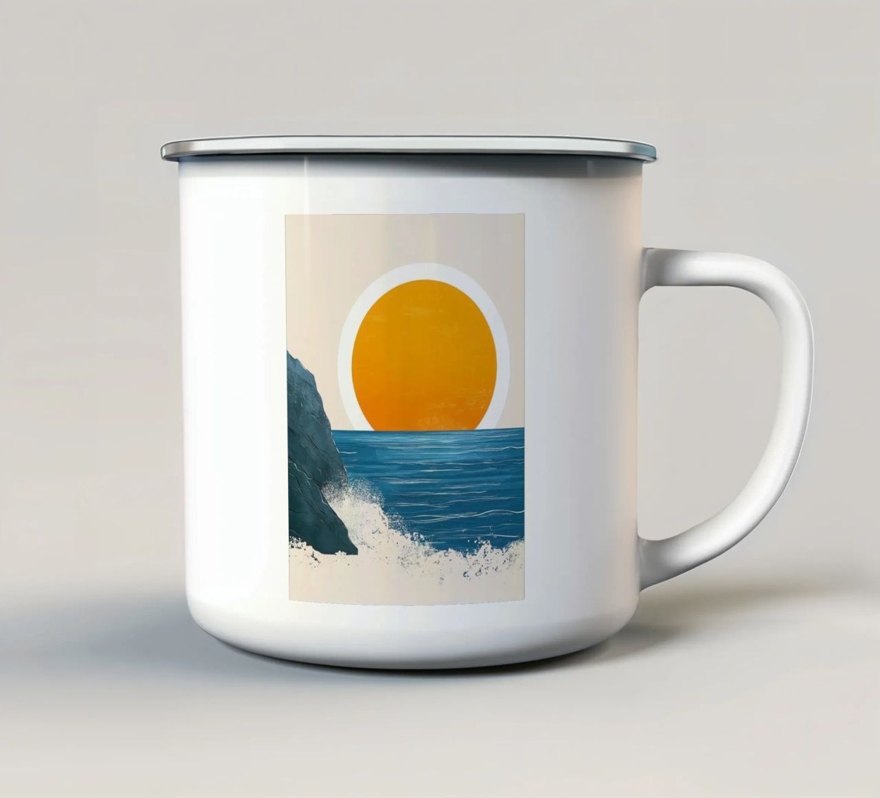 Tramonto marittimo tazza in smalto da Affiches Soleil & Déco Lumineuse – Sunny