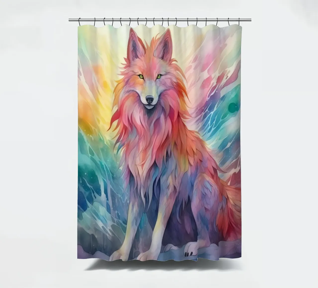 Totem animale Loup tenda da doccia da Théïa's Fantasia World