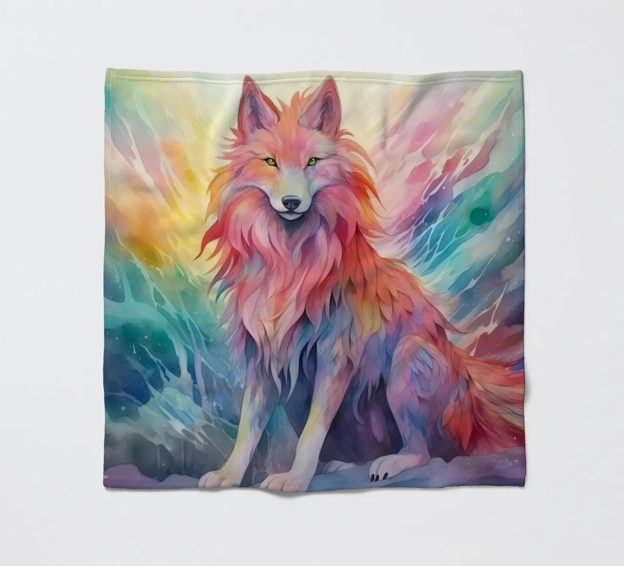 Totem animale Loup coperta in pile da Théïa's Fantasia World