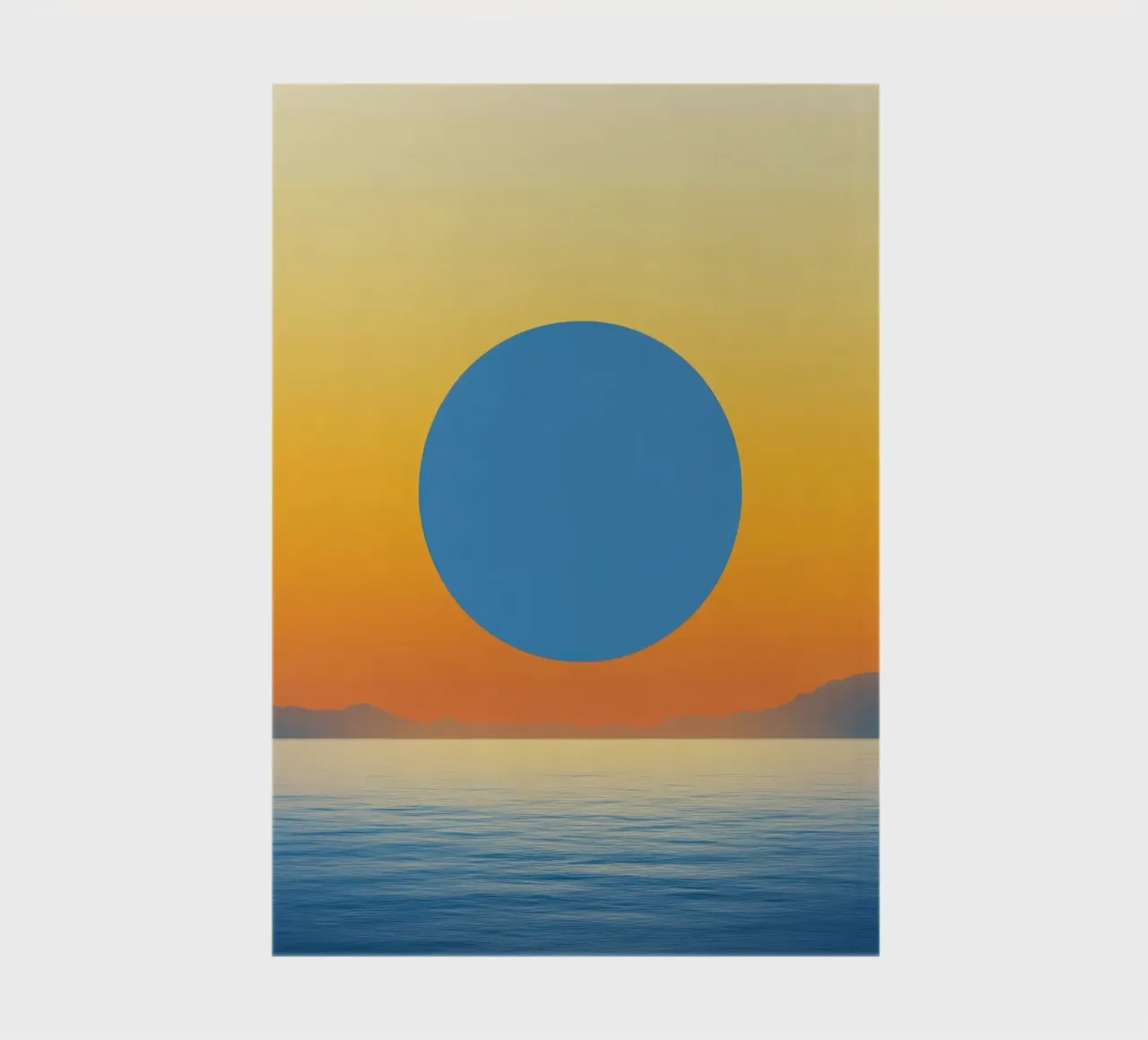 Blue Moon over Ocean notebook by Affiches Soleil & Déco Lumineuse – Sunny