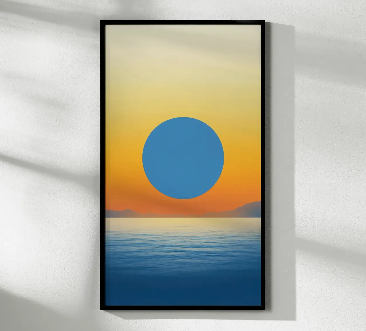Blue Moon over Ocean hahnemühle by Affiches Soleil & Déco Lumineuse – Sunny