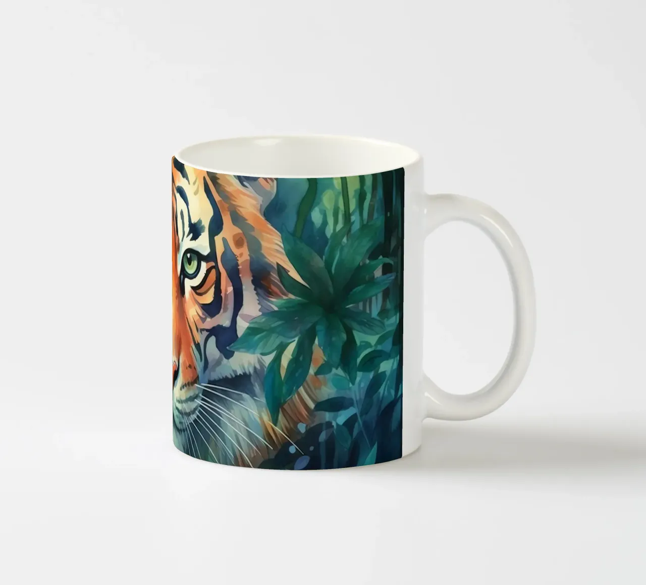 Totem animale Tigre tazza in ceramica da Théïa's Fantasia World