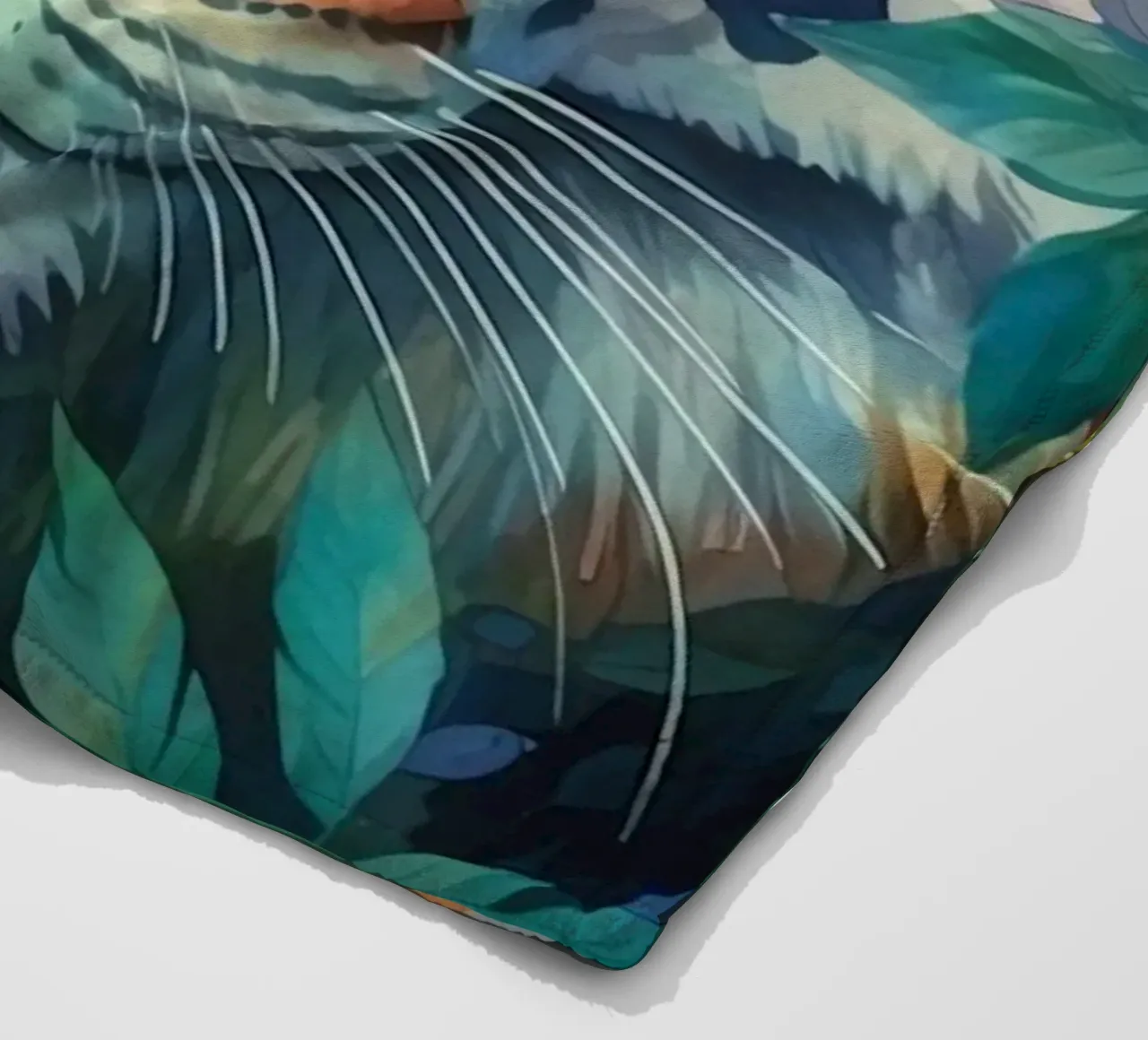 Animal Totem Tigre fleece blanket by Théïa's Fantasia World