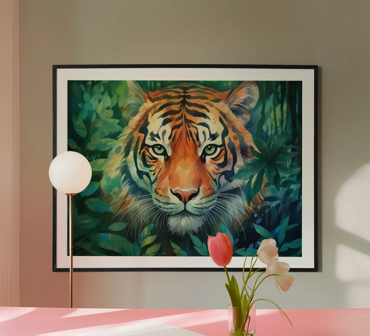 Totem animale Tigre carta hahnemühle da Théïa's Fantasia World