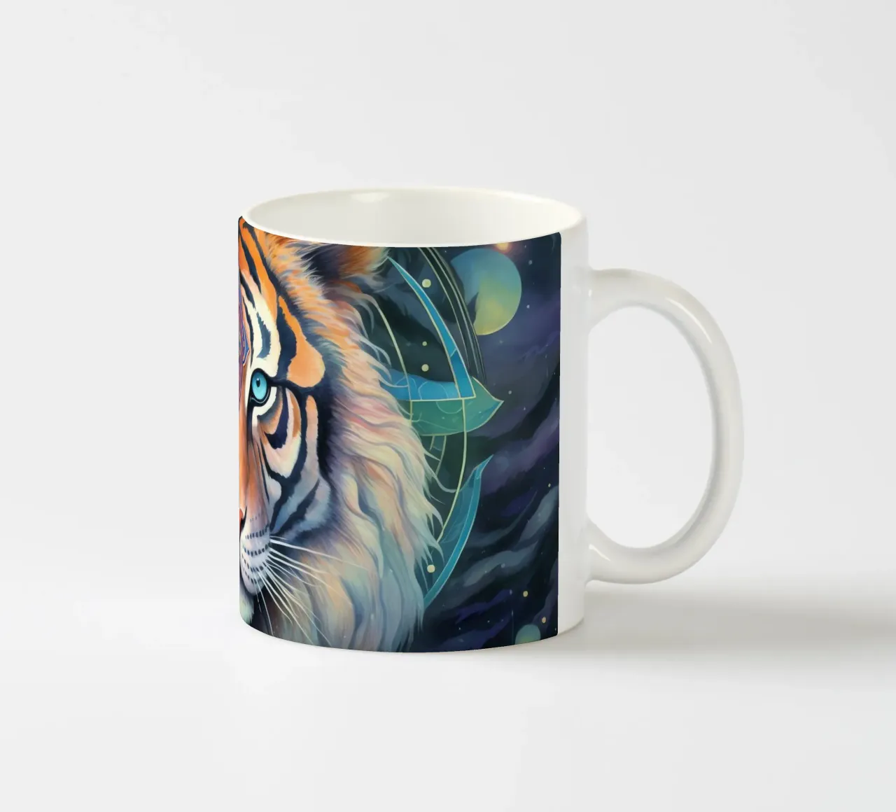 Totem animale Tigre tazza in ceramica da Théïa's Fantasia World