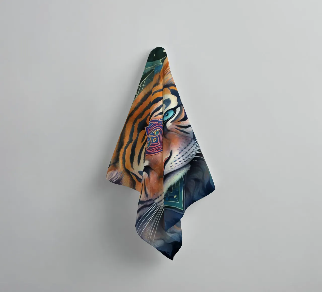 Totem animale Tigre asciugamano da bagno da Théïa's Fantasia World