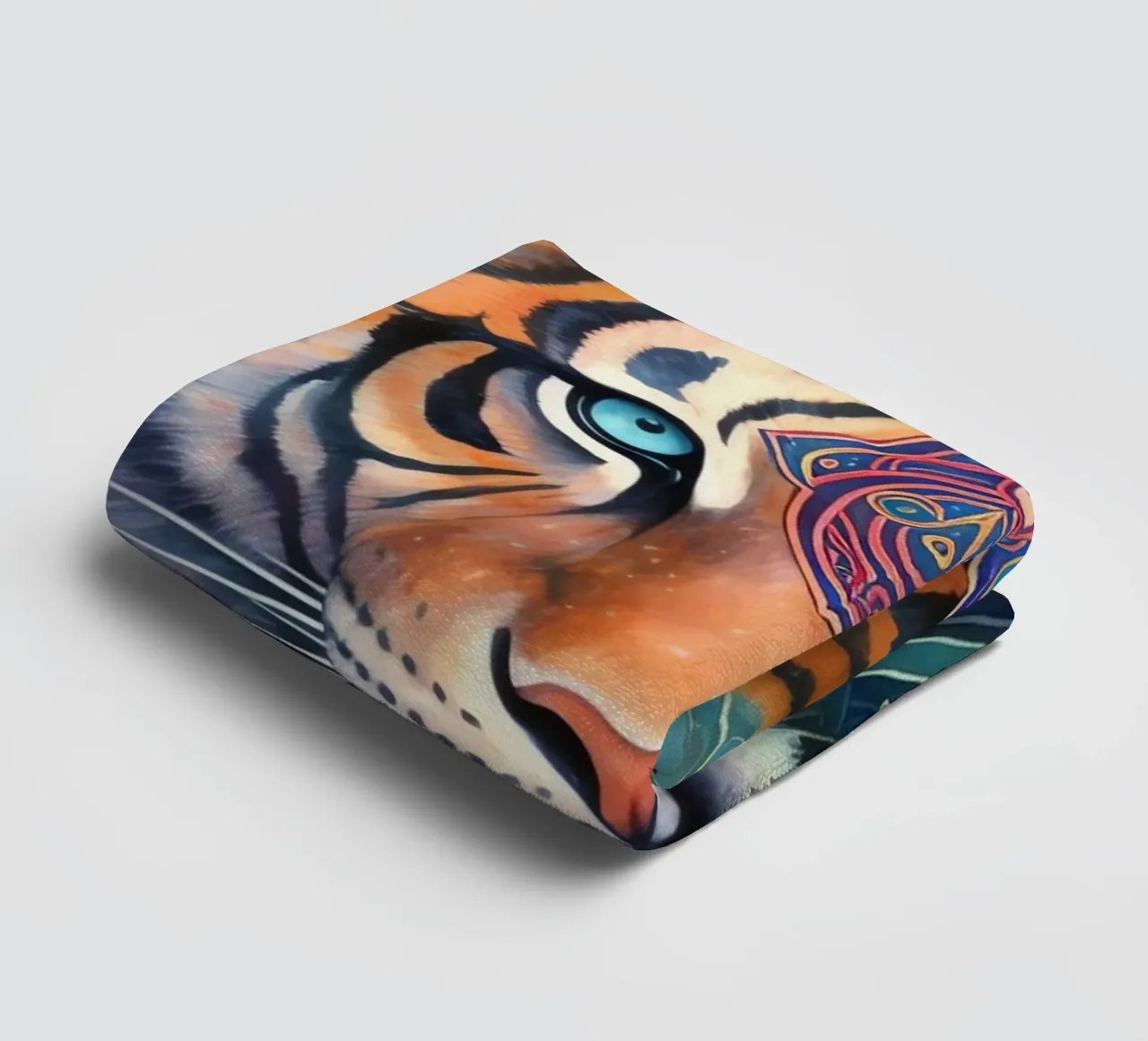 Totem animale Tigre asciugamano da bagno da Théïa's Fantasia World