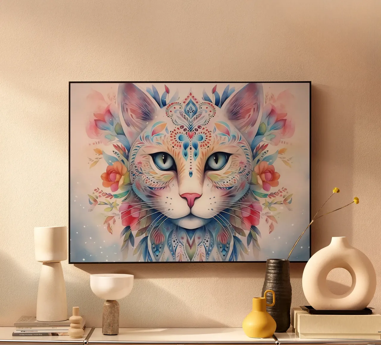 Animal Totem Chat acrylic glass by Théïa's Fantasia World