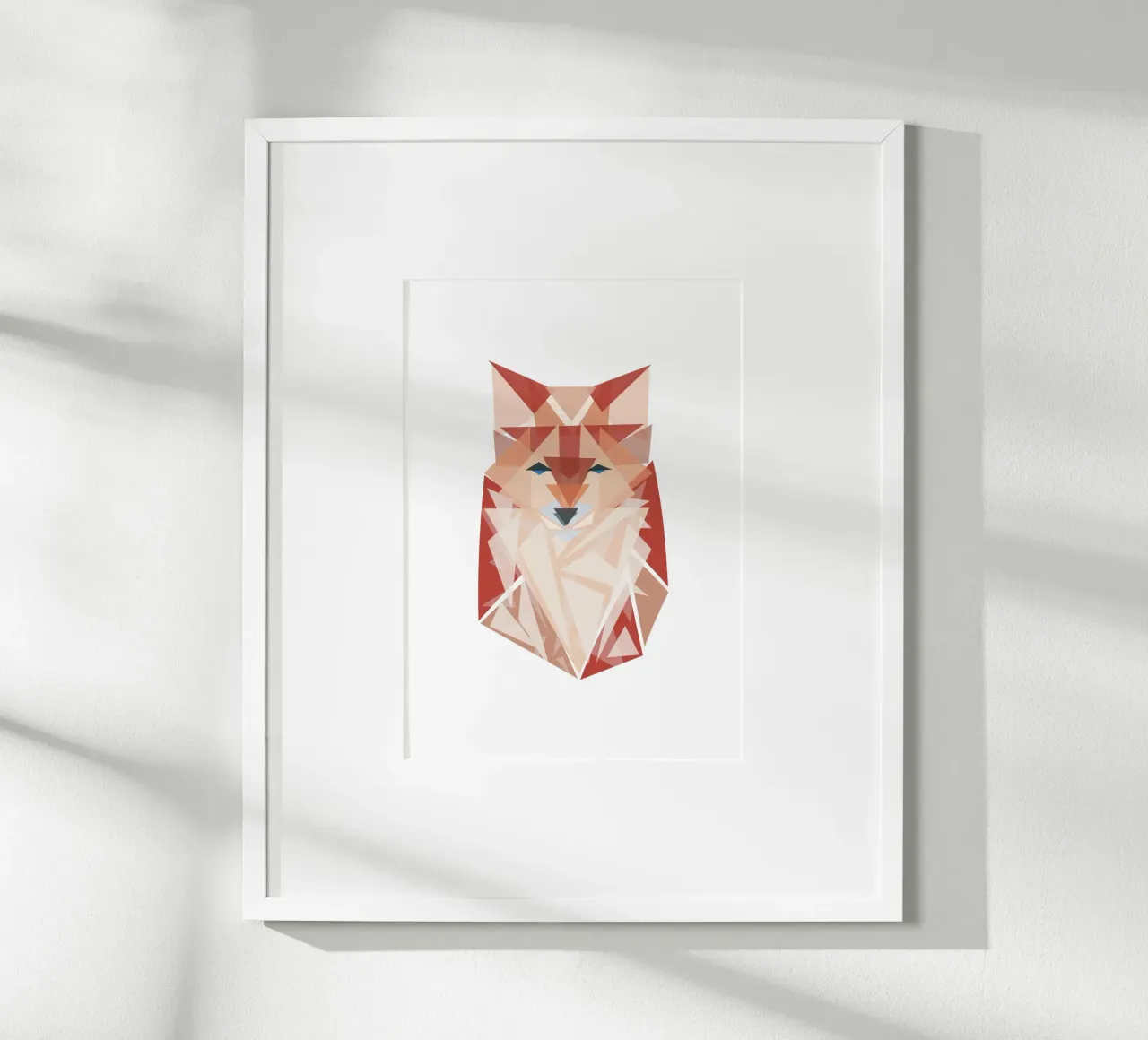Geometrischer Fuchs poster da BAINAI