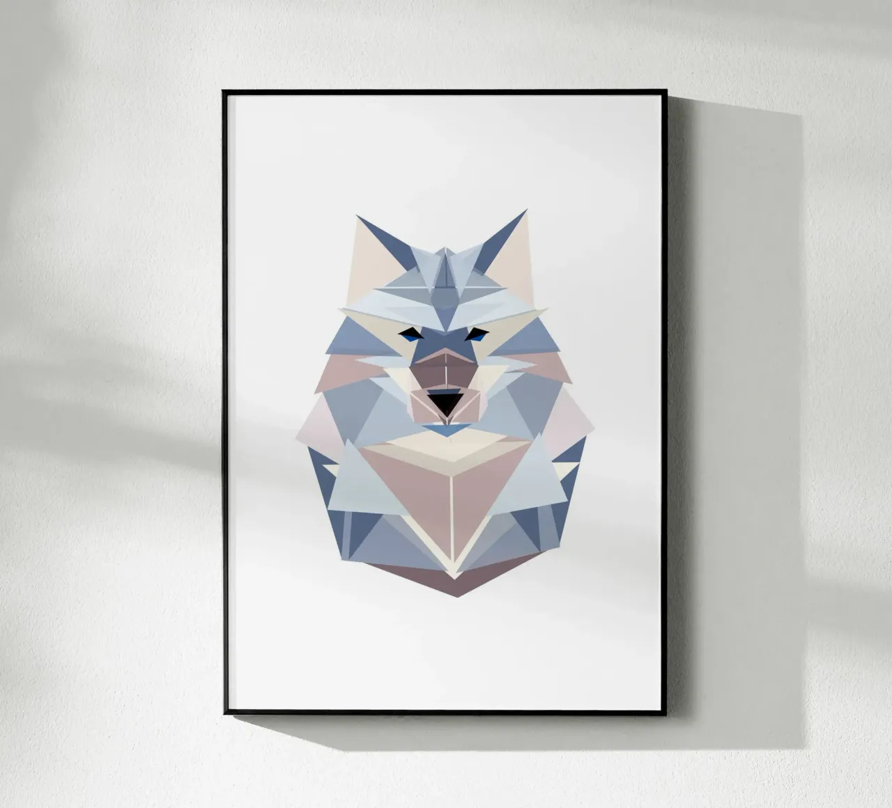 Geometrischer Wolf plexiglass da BAINAI