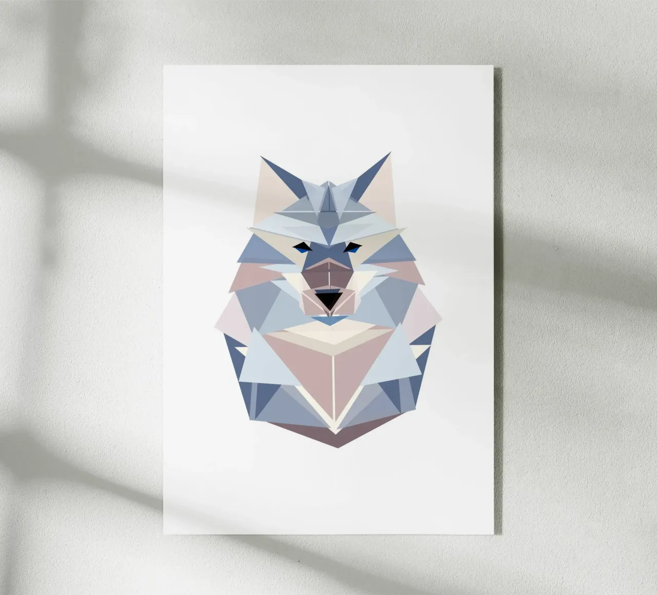 Geometrischer Wolf plexiglass da BAINAI