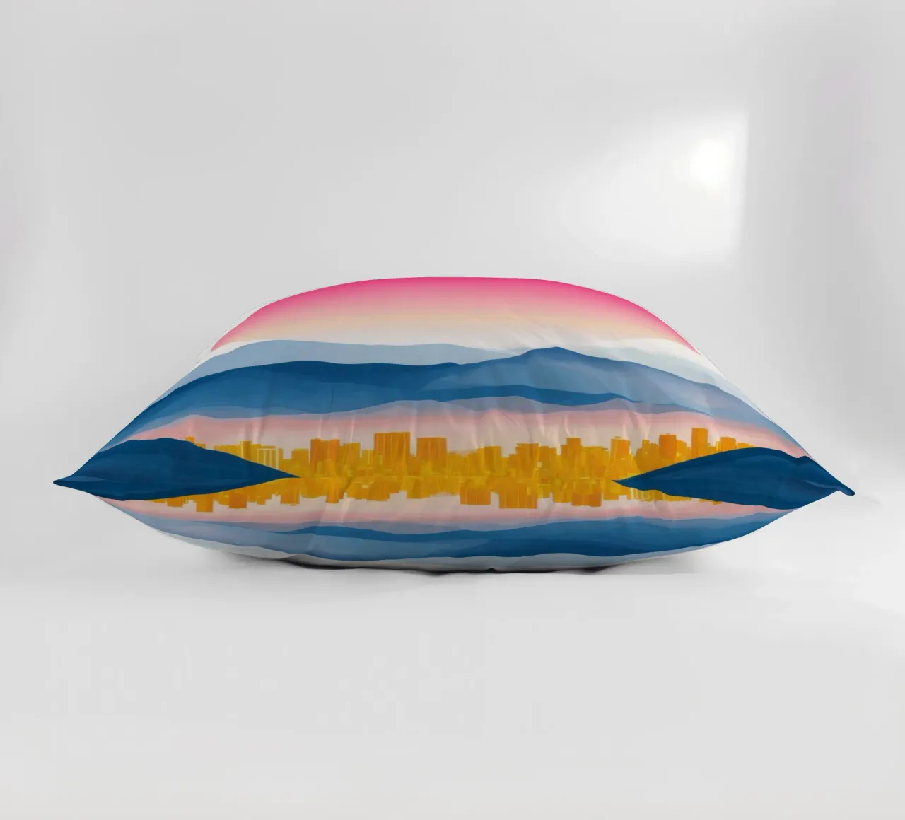 Città d'oro nella valle cuscino da Affiches Soleil & Déco Lumineuse – Sunny