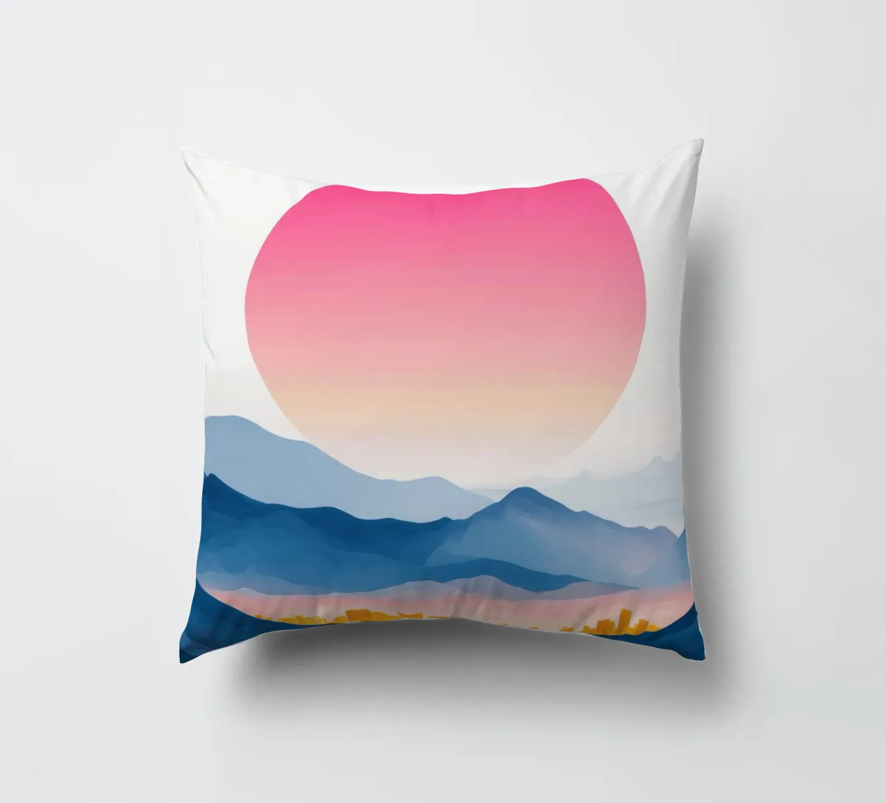 Città d'oro nella valle cuscino da Affiches Soleil & Déco Lumineuse – Sunny