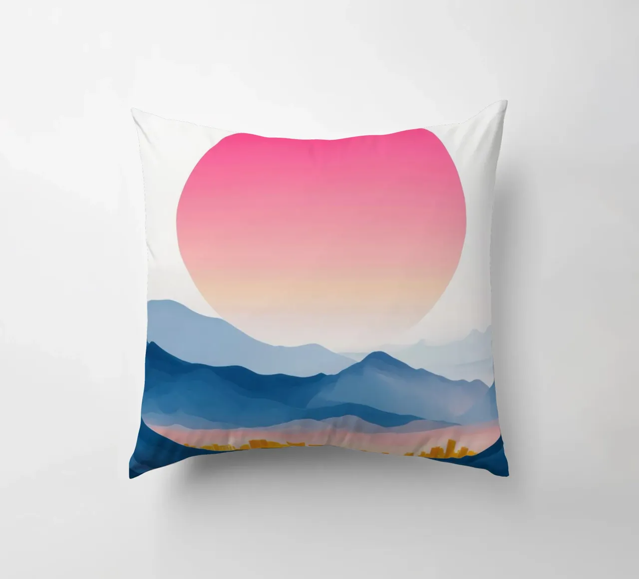 Città d'oro nella valle cuscino da Affiches Soleil & Déco Lumineuse – Sunny