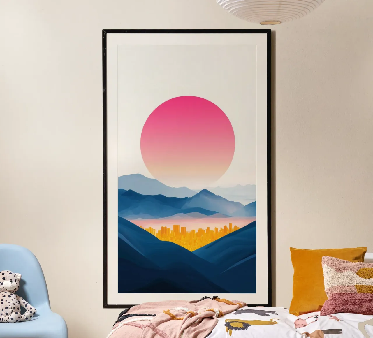 Città d'oro nella valle carta hahnemühle da Affiches Soleil & Déco Lumineuse – Sunny