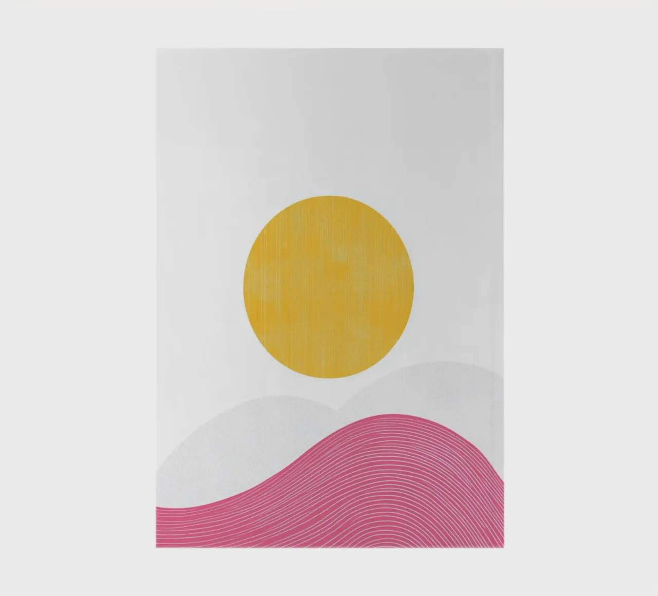 Minimalist Sun and Waves notebook by Affiches Soleil & Déco Lumineuse – Sunny