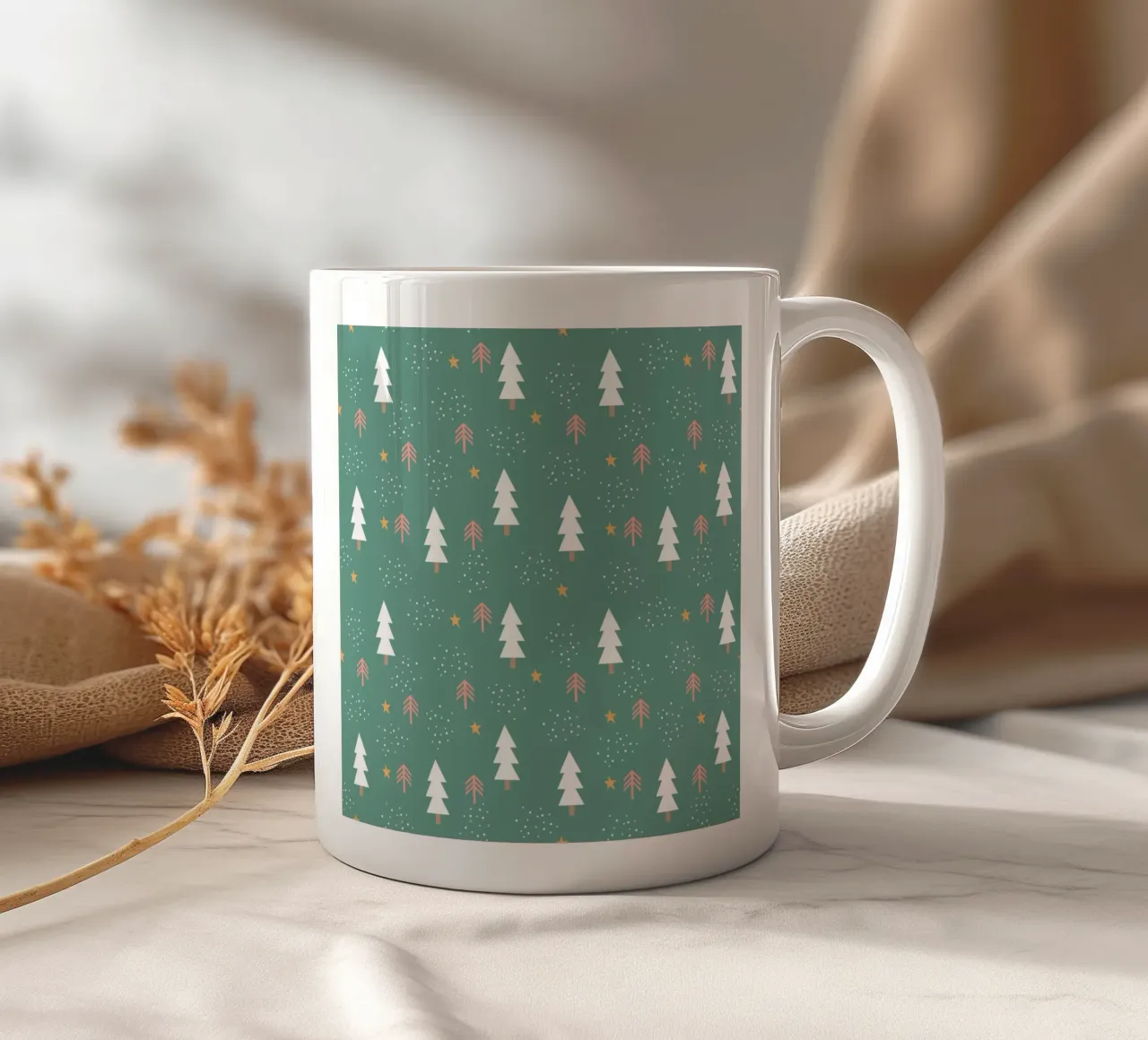 Winterwald Muster tazza in ceramica da BAINAI