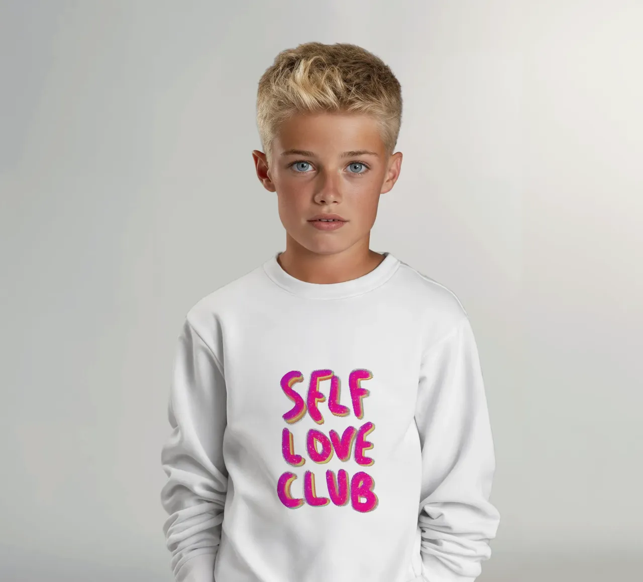 Self-Love Club - Handlettering felpa bambino da Illustration Raissa Oltmanns