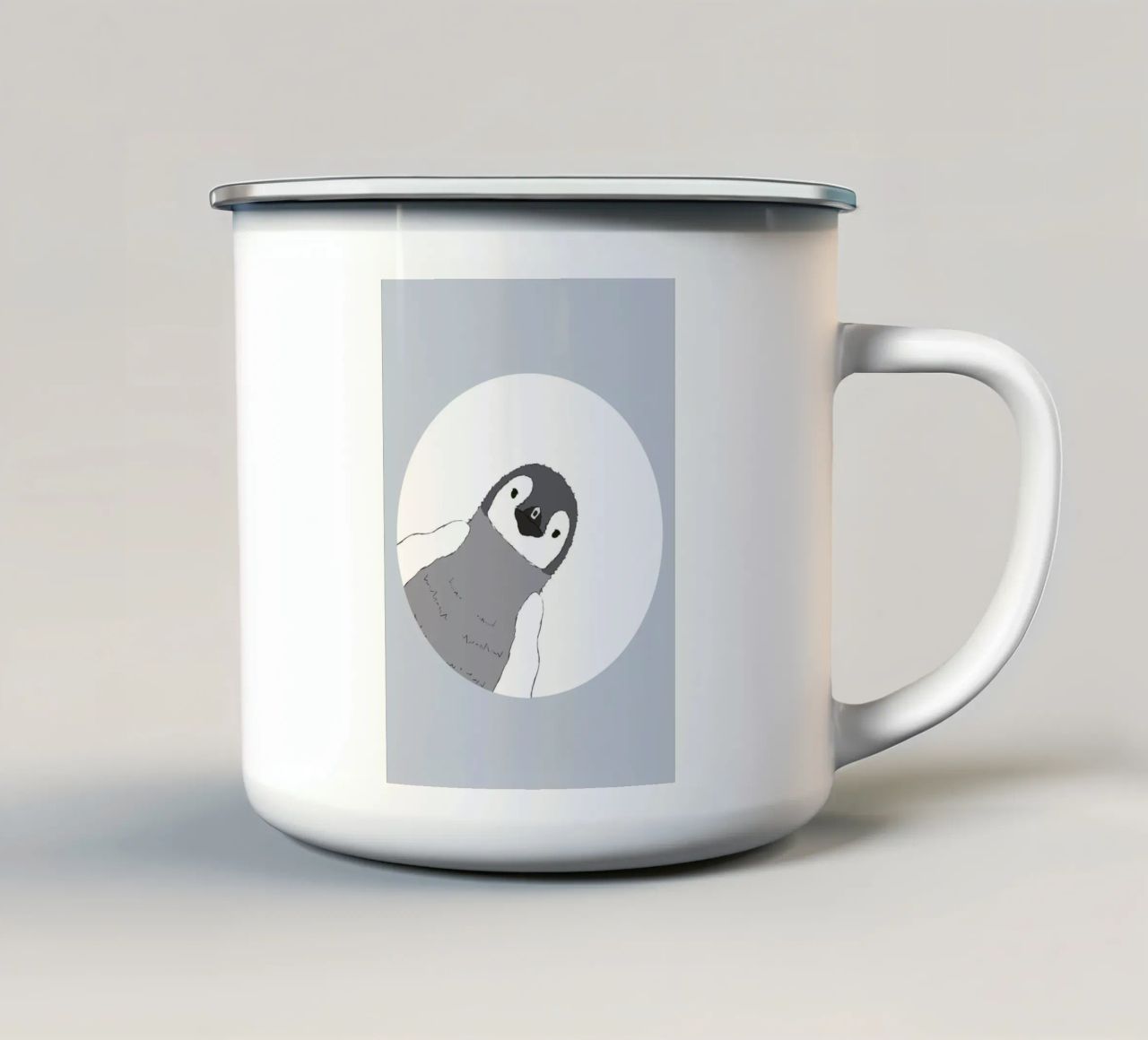 Pinguin tazza in smalto da BAINAI