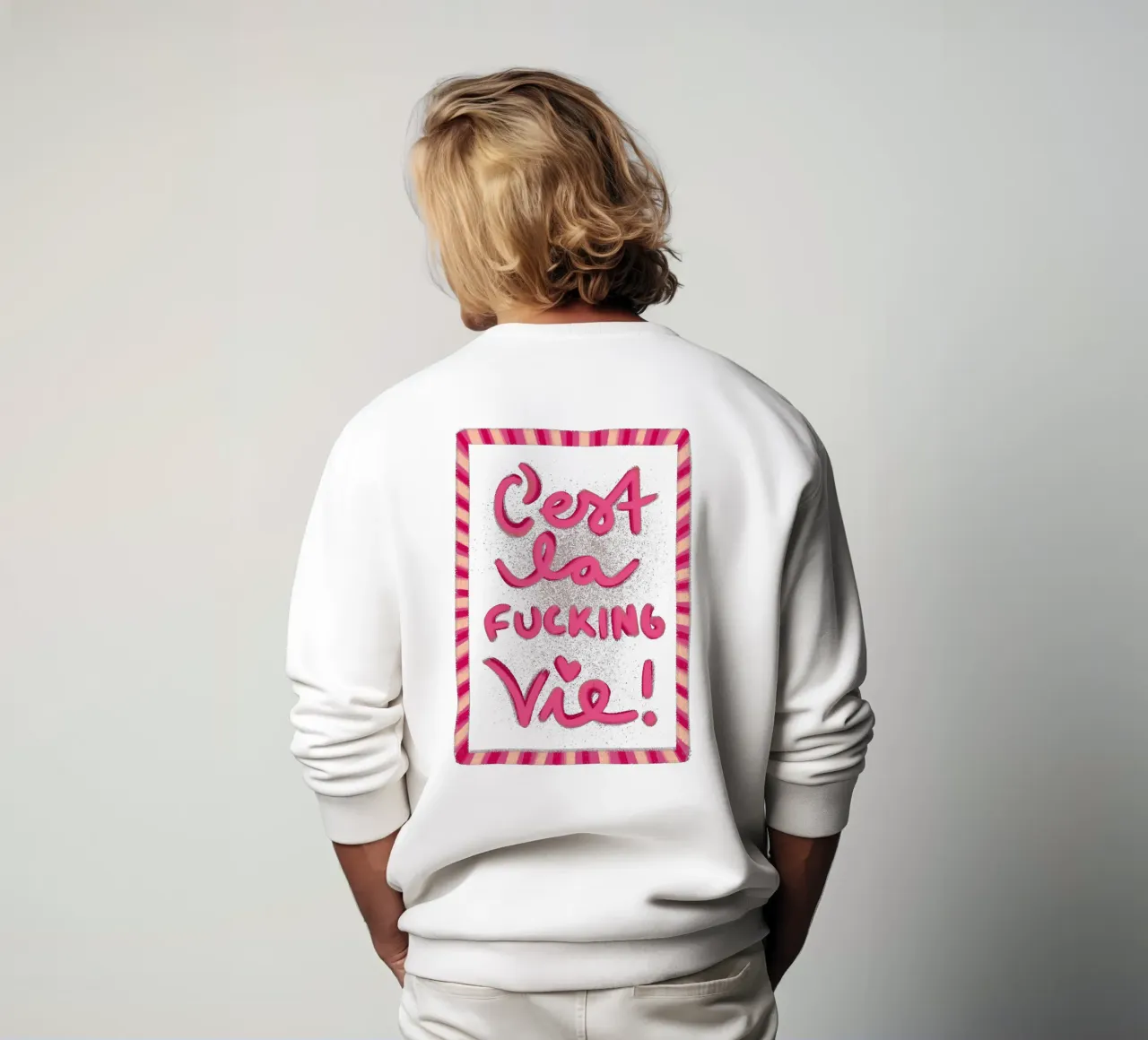 C'est la f*ucking vie! felpa da Illustration Raissa Oltmanns
