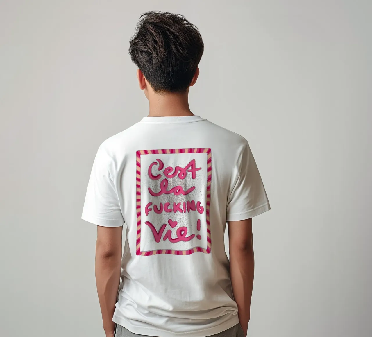 C'est la f*ucking vie! t-shirt da Illustration Raissa Oltmanns