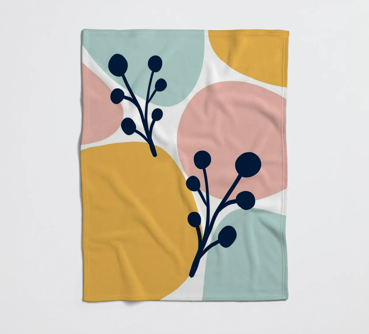 Pastel Branch coperta in pile da BAINAI