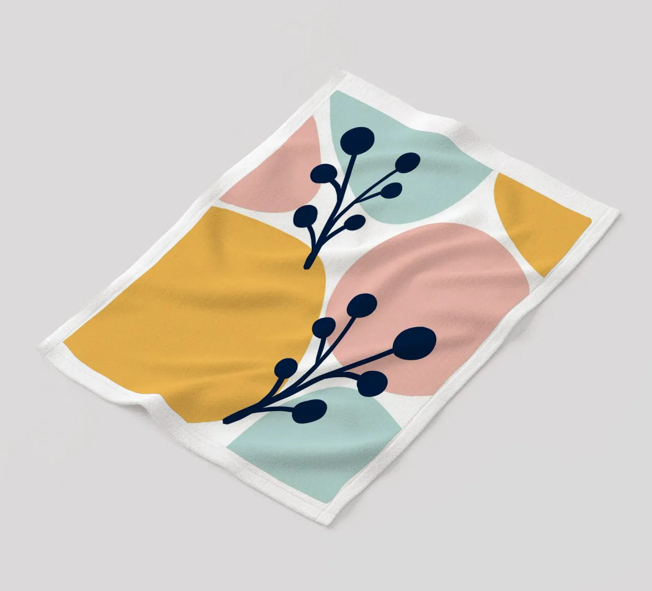 Pastel Branch coperta in pile da BAINAI
