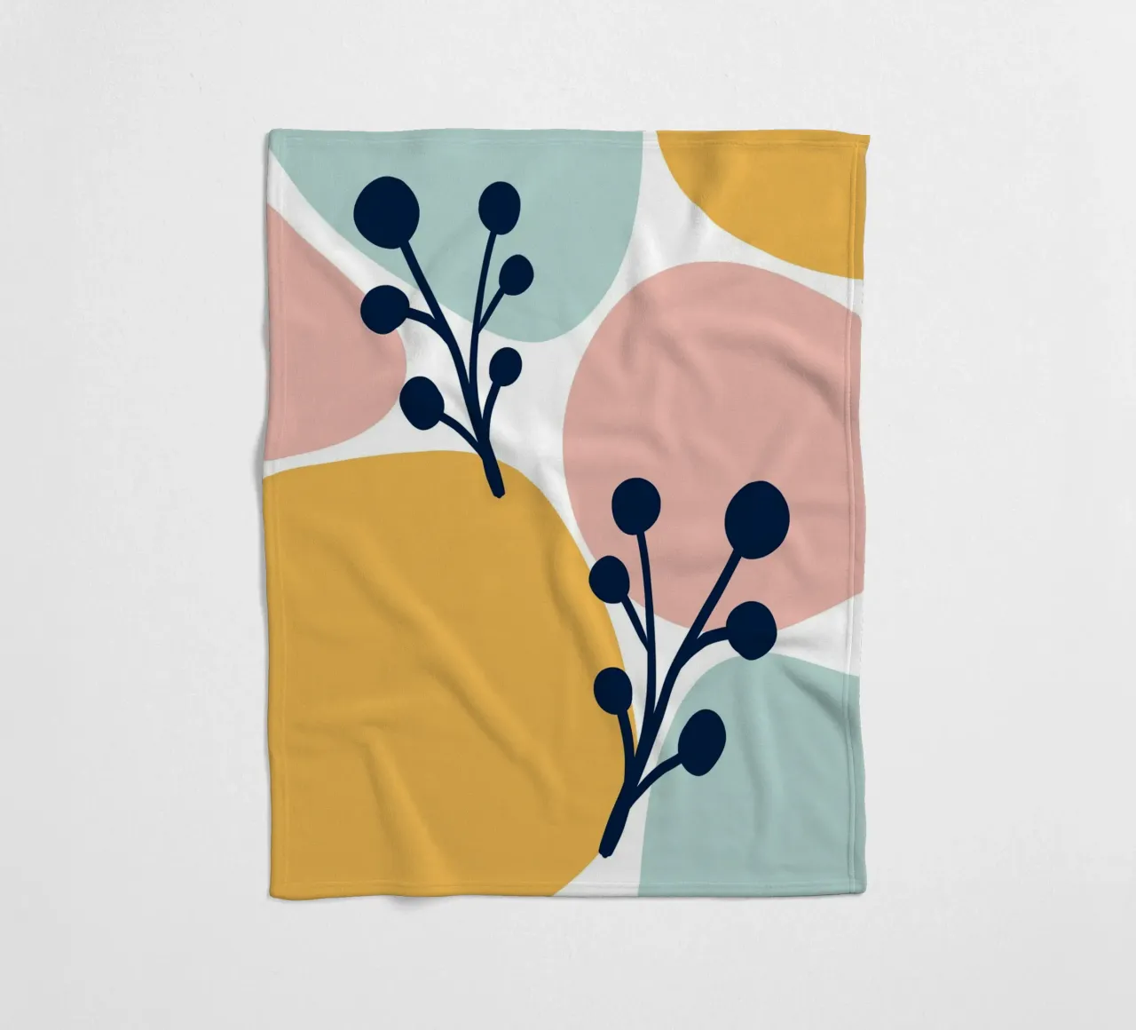 Pastel Branch coperta in pile da BAINAI