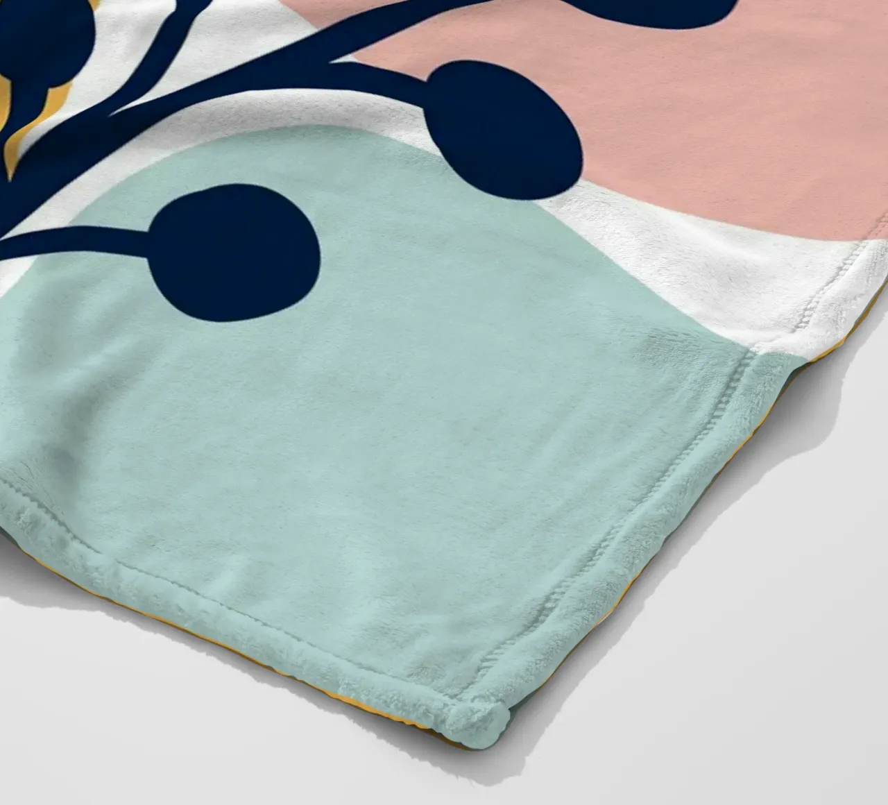 Pastel Branch coperta in pile da BAINAI