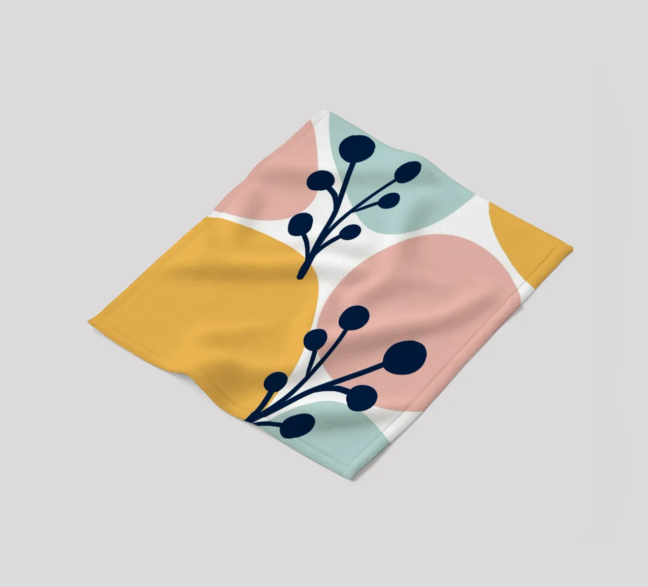 Pastel Branch coperta in pile da BAINAI
