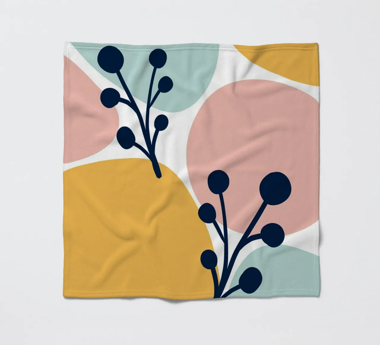 Pastel Branch coperta in pile da BAINAI