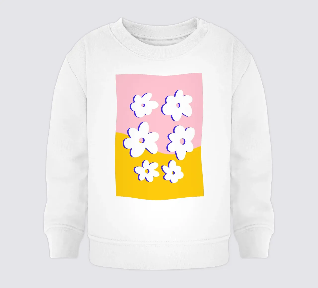 Retro Blümchen Muster felpa neonato da BAINAI