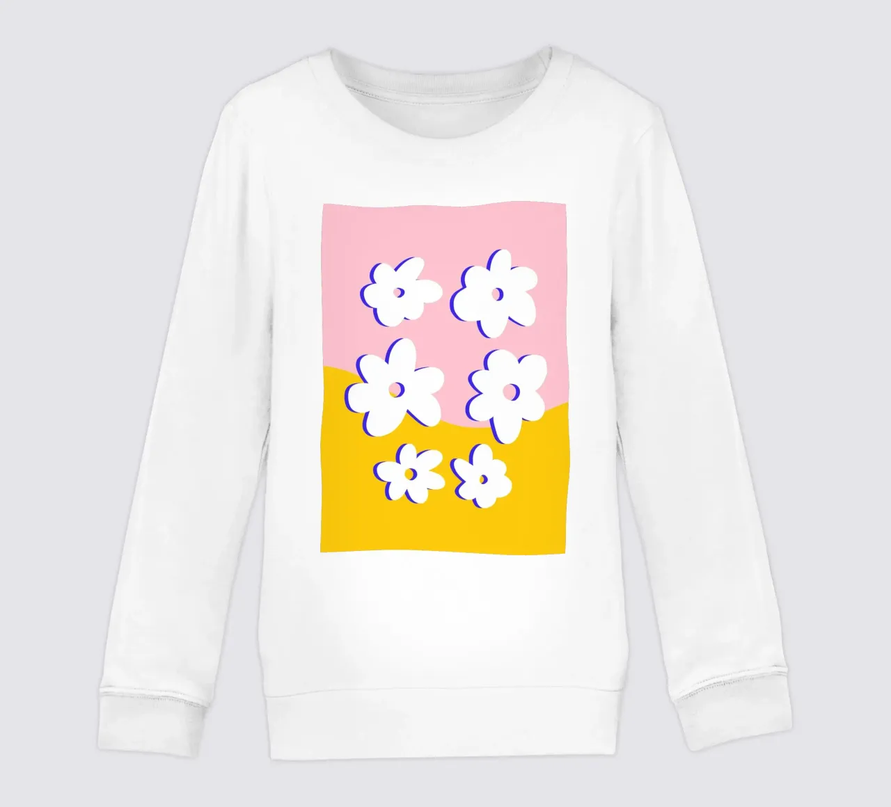 Retro Blümchen Muster felpa bambino da BAINAI