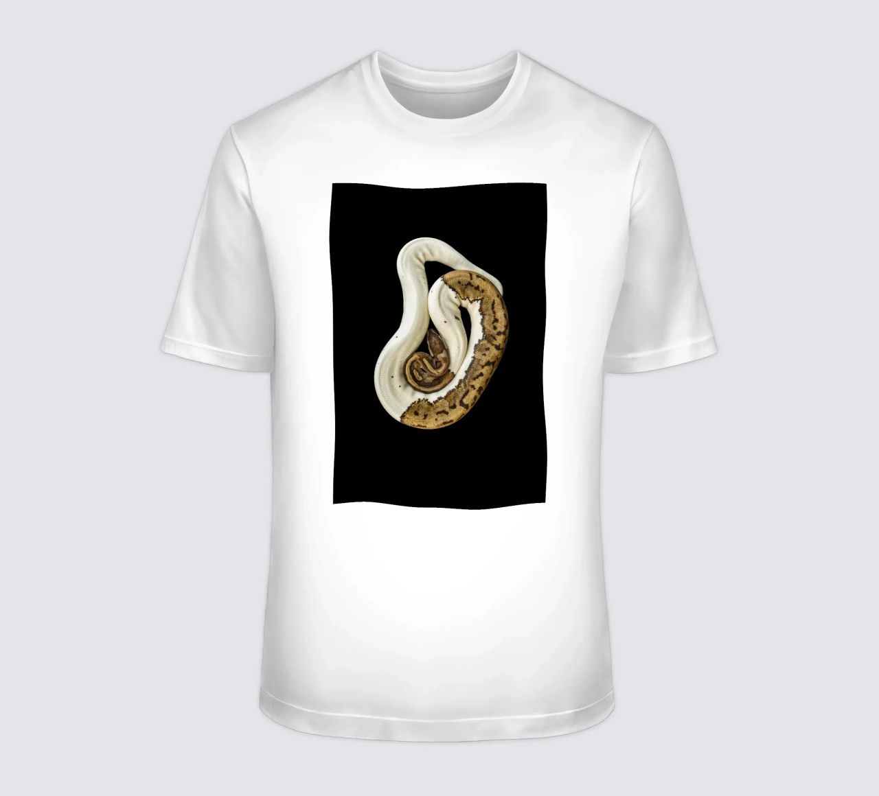 Braun & Weiß Python T-Shirt von Curious Collections by Marielle Leenders