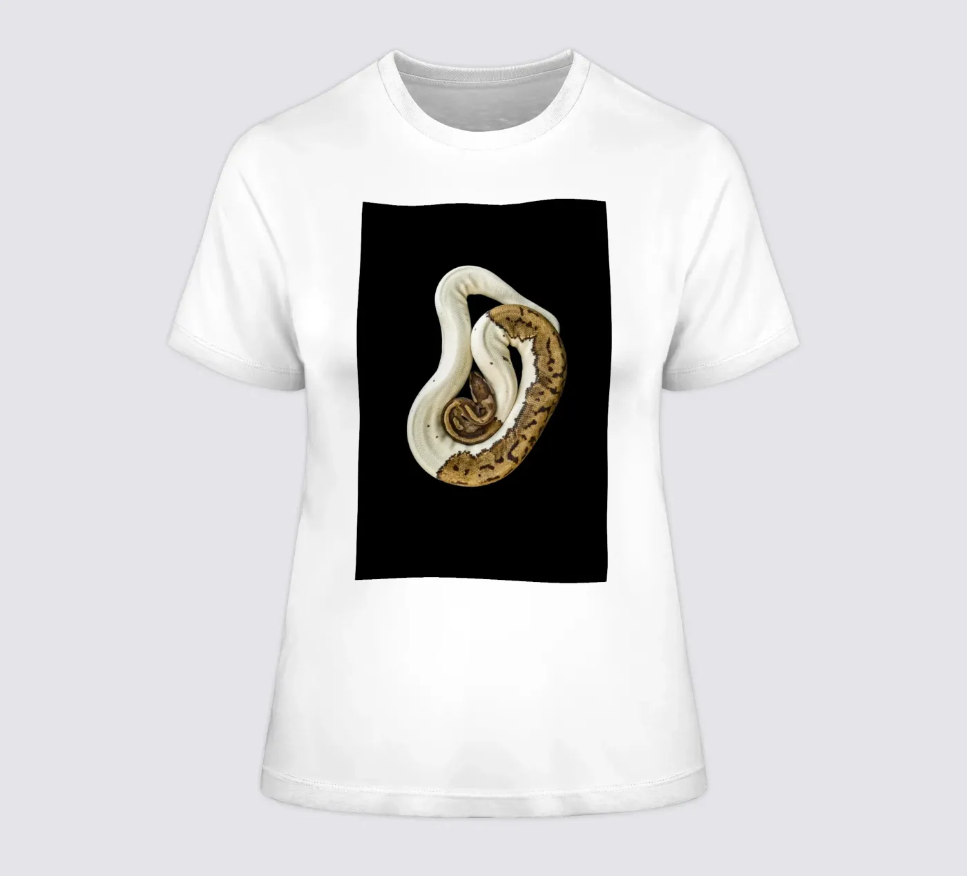 Brown & White Python t-shirt da donna da Curious Collections by Marielle Leenders