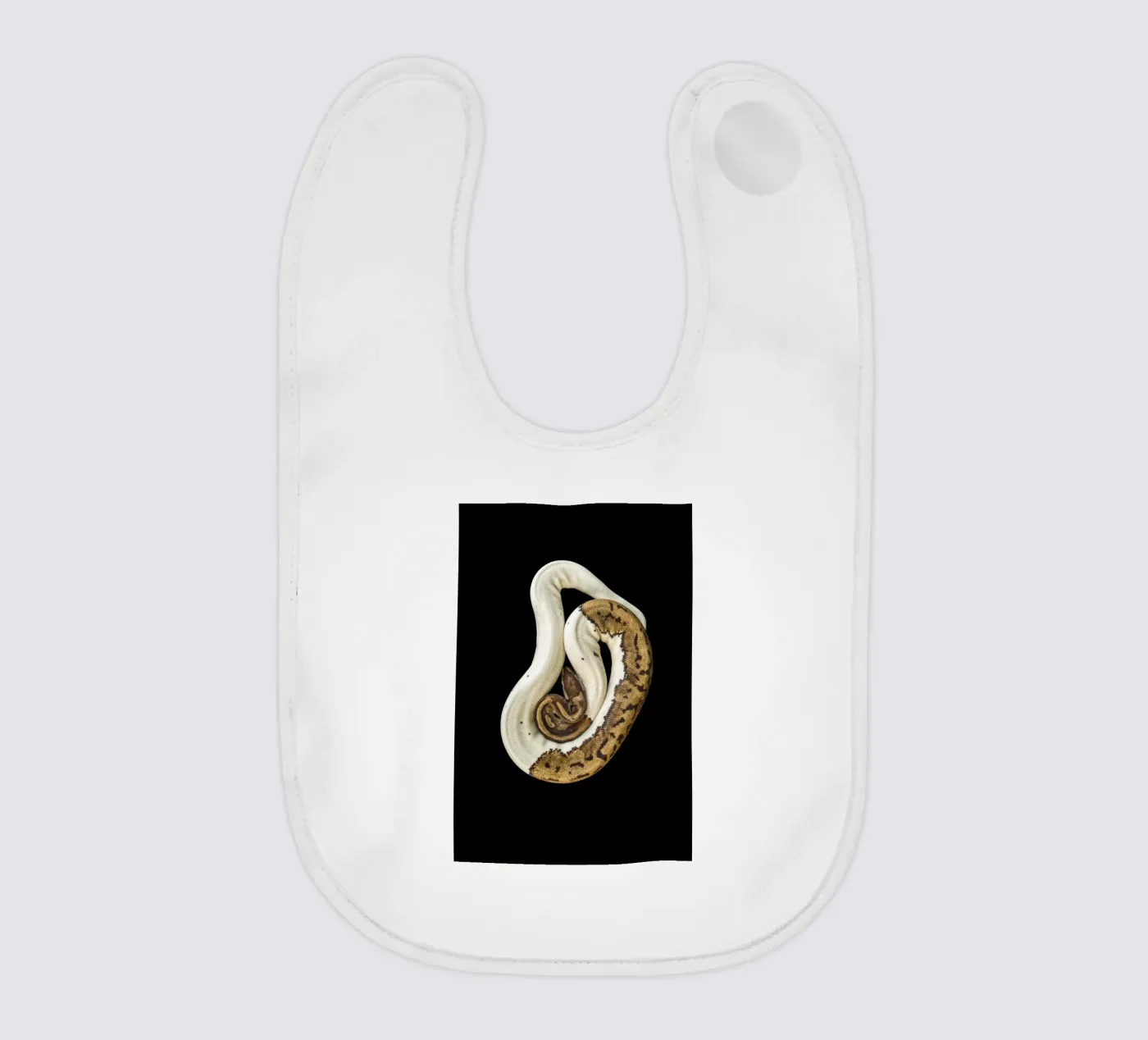 Brown & White Python bavoir de Curious Collections by Marielle Leenders
