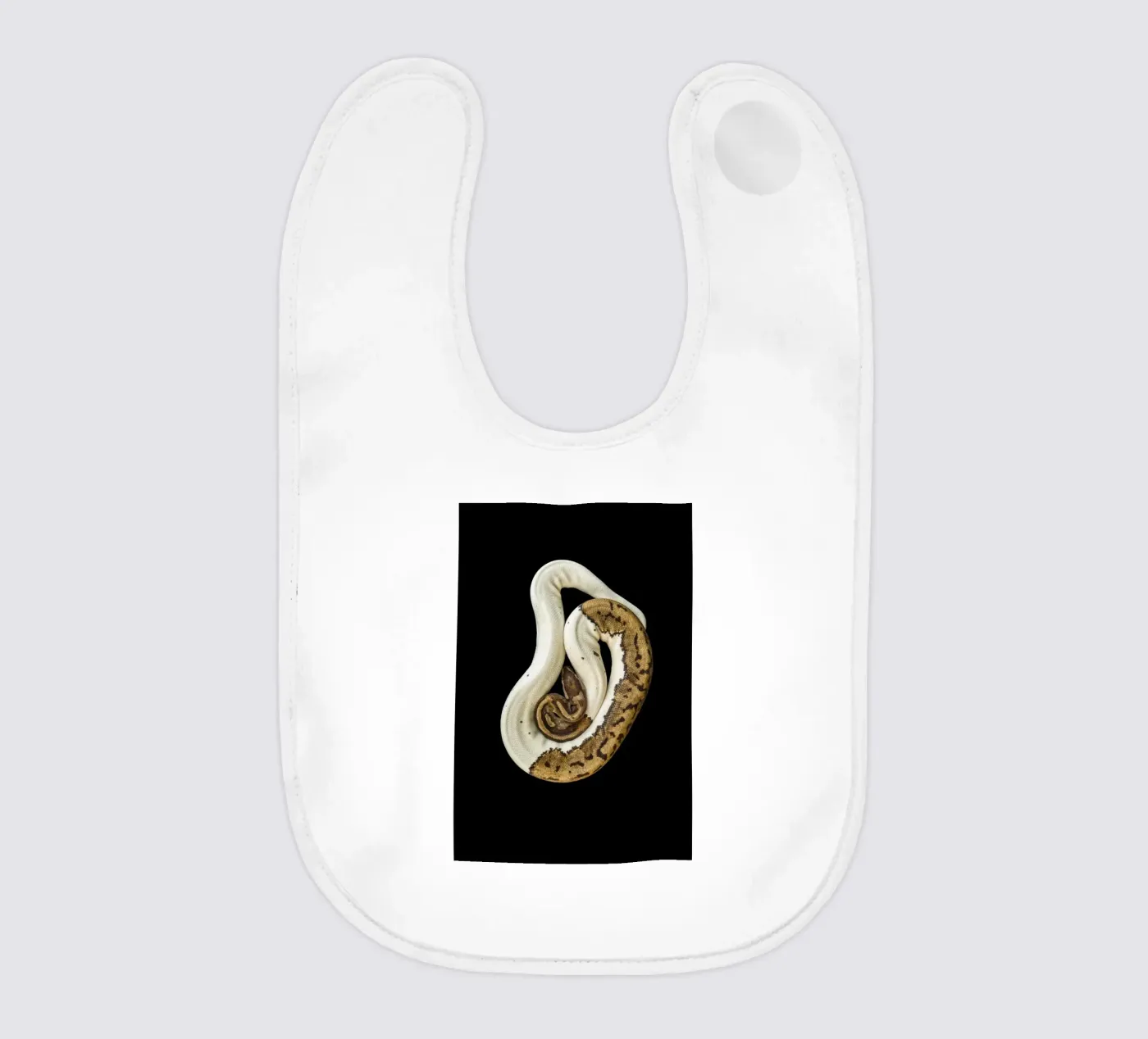 Brown & White Python bavoir de Curious Collections by Marielle Leenders