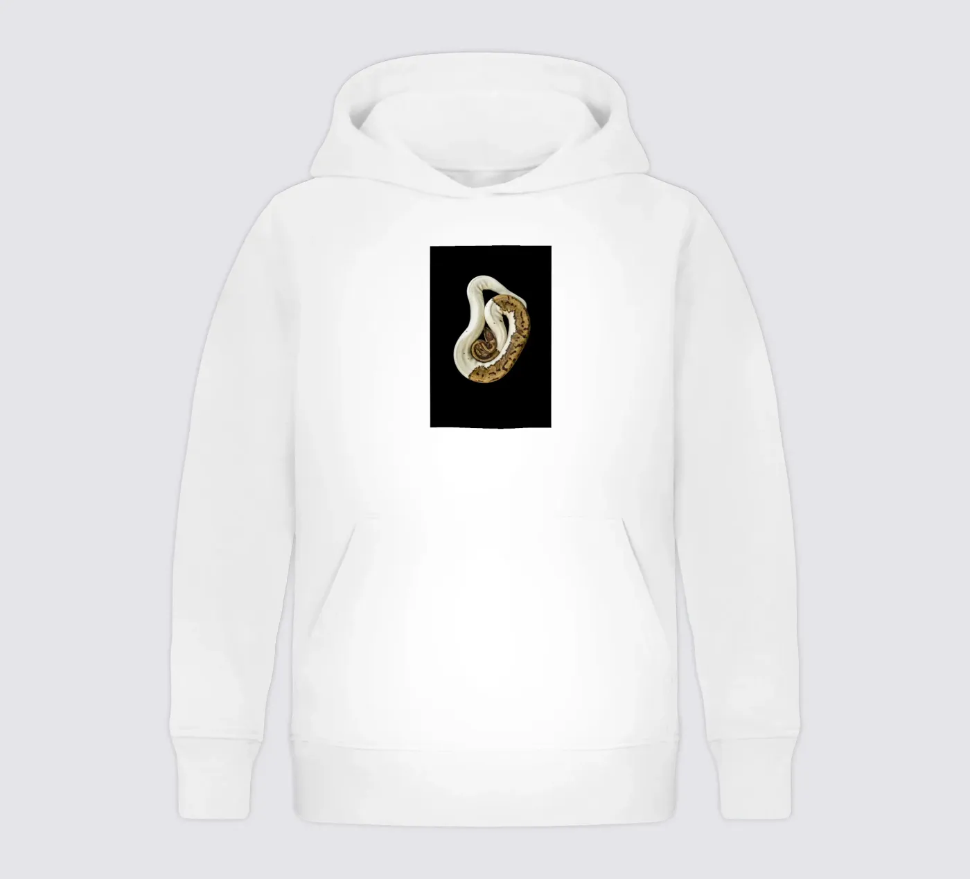 Brown & White Python kinder hoodie van Curious Collections by Marielle Leenders