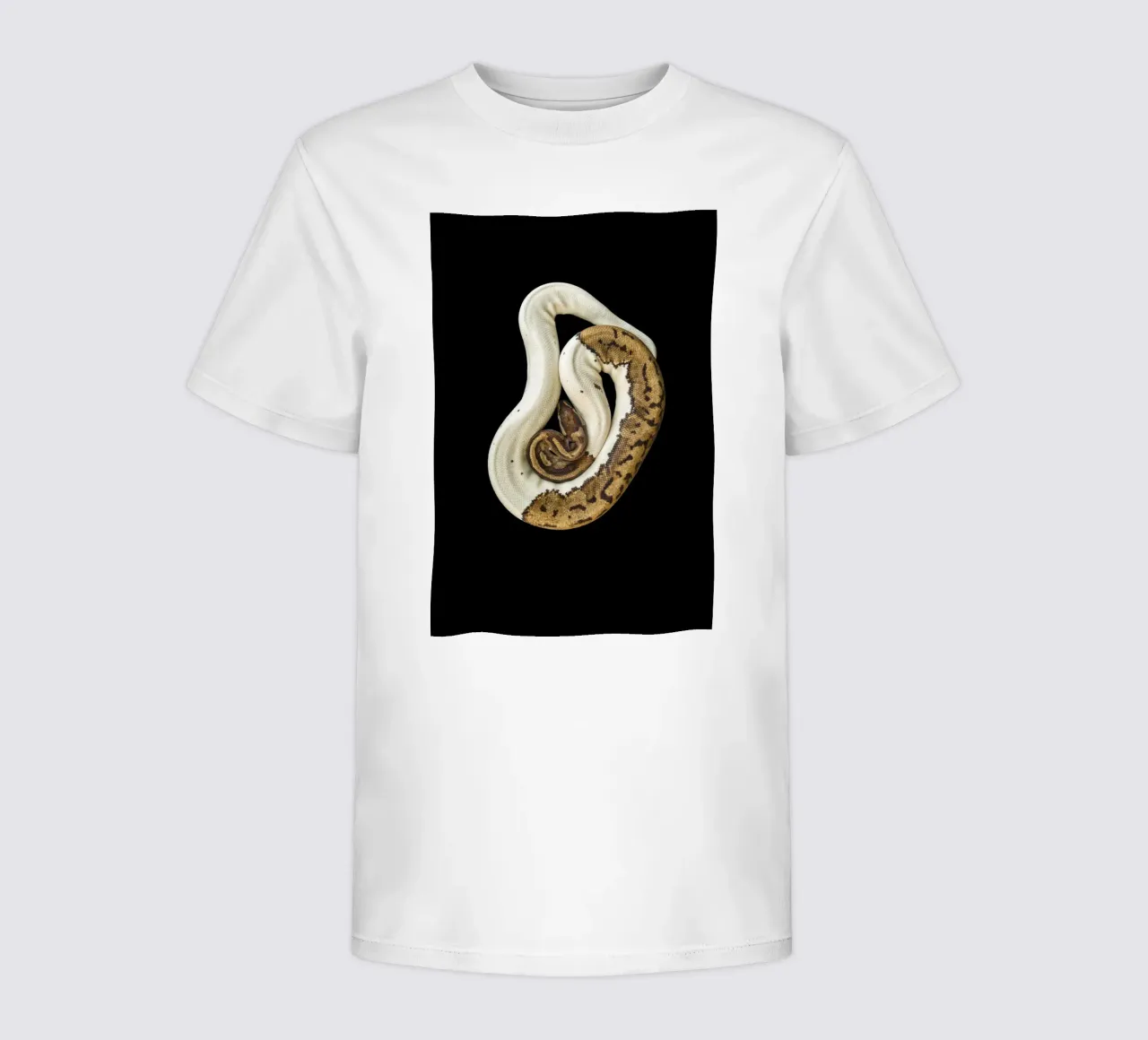 Braun & Weiß Python Kinder T-Shirt von Curious Collections by Marielle Leenders