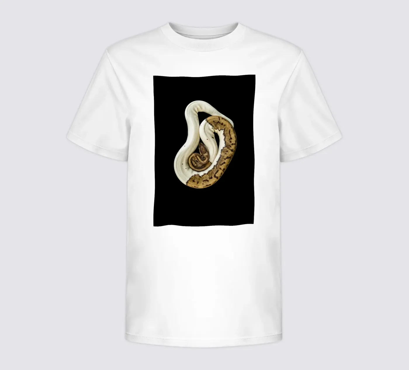 Braun & Weiß Python Kinder T-Shirt von Curious Collections by Marielle Leenders