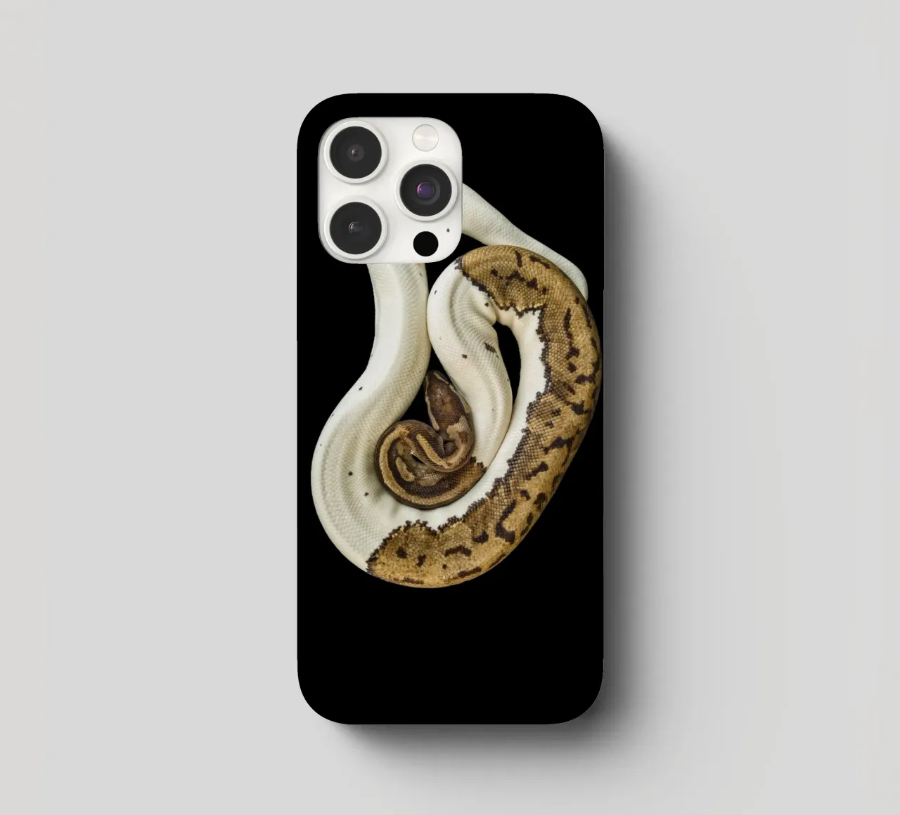 Brown & White Python iphone case by Curious Collections by Marielle Leenders