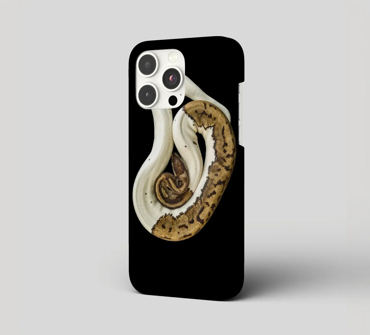 Brown & White Python iphone case by Curious Collections by Marielle Leenders