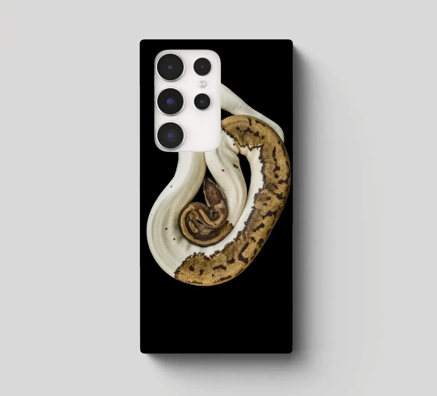 Pitone marrone e bianco cover samsung da Curious Collections by Marielle Leenders