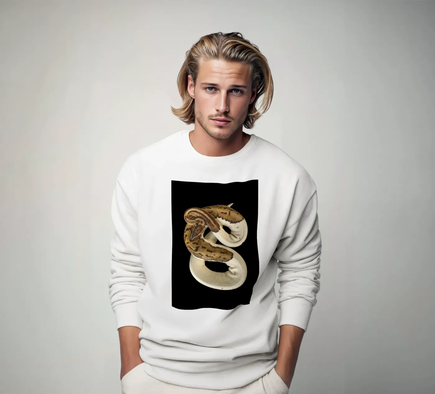 Brown & White Python felpa da Curious Collections by Marielle Leenders