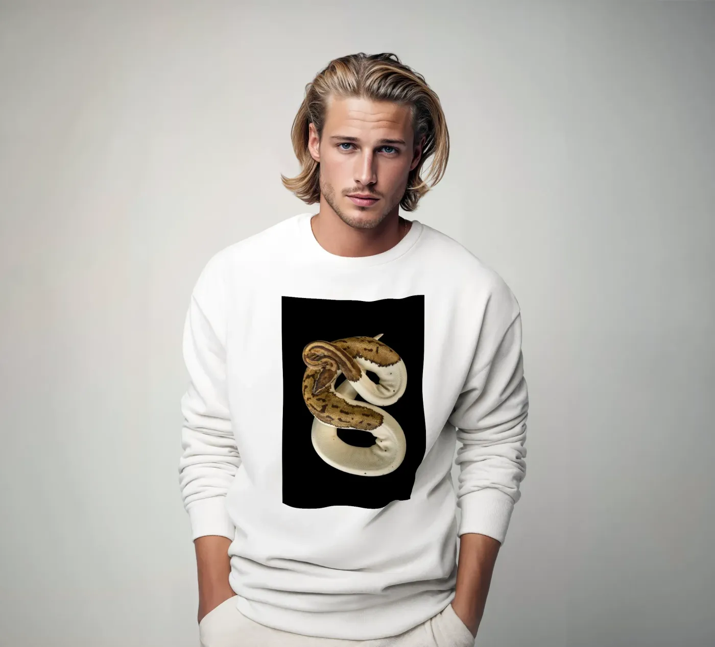 Brown & White Python felpa da Curious Collections by Marielle Leenders