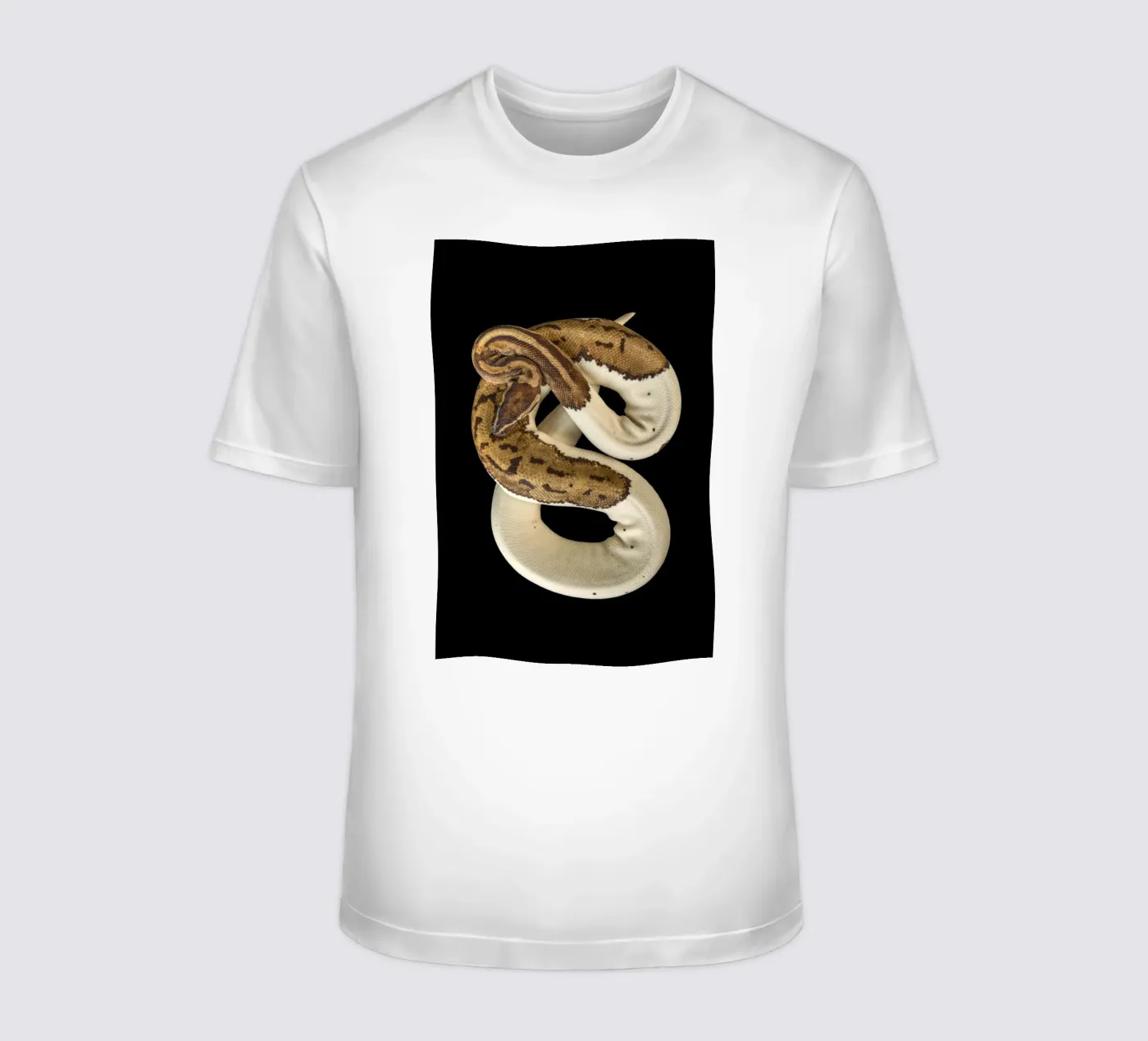 Brown & White Python t-shirt van Curious Collections by Marielle Leenders